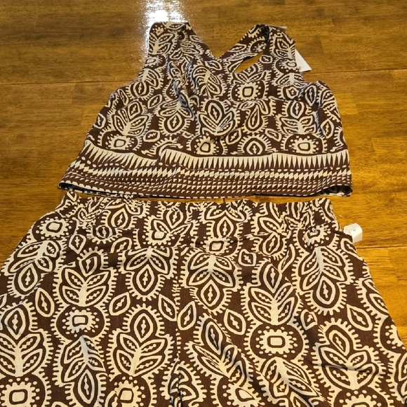 Rose & Olive Top And Bottom Set - Picture 1 of 6